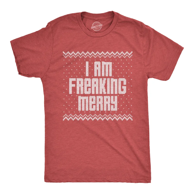 eco-friendly t-shirts for men -I Am Freaking Merry Men's T Shirt