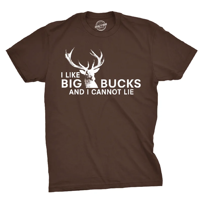 men's round neck t-shirts -I Like Big Bucks Men's T Shirt