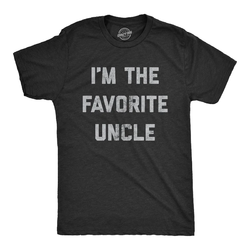 basic t-shirts for men -I'm The Favorite Uncle Men's T Shirt