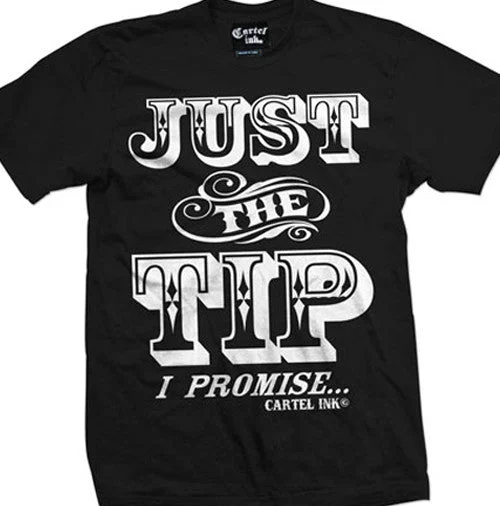 men's summer graphic tees -Just The Tip Men's T-Shirt