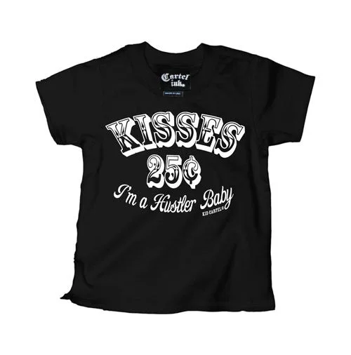 men's fashion casual t-shirts -Kisses 25¢ I'm A Hustler Baby, Kid's T-Shirt