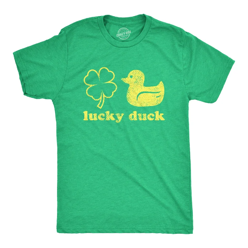 summer-ready t-shirts for men -Lucky Duck Men's T Shirt