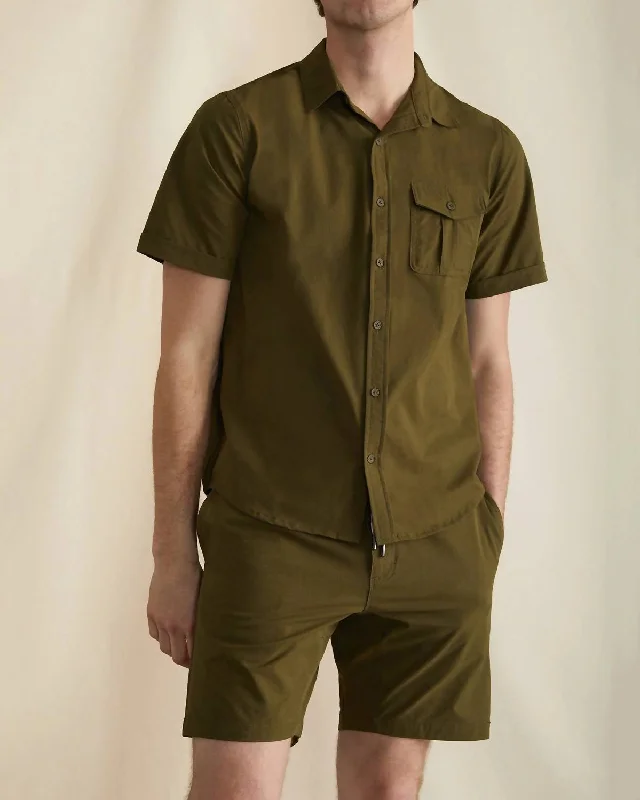 men's luxury dress shirts -Men All Terrain Shirt In Deep Olive