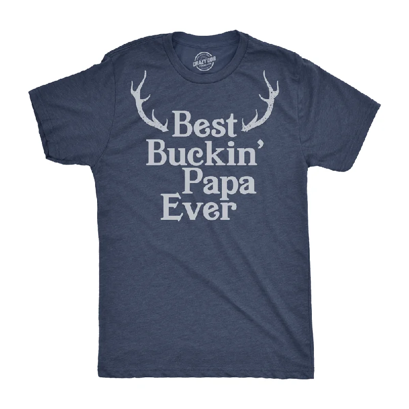 vintage graphic tees for men -Best Buckin Papa Men's T Shirt