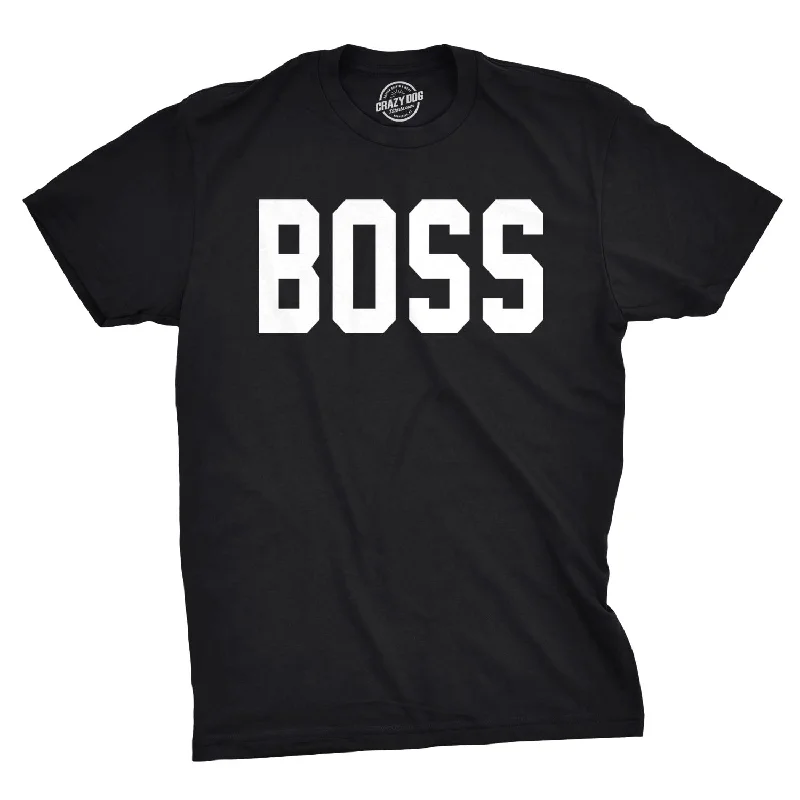 men's cotton t-shirts for sports -Boss Men's T Shirt