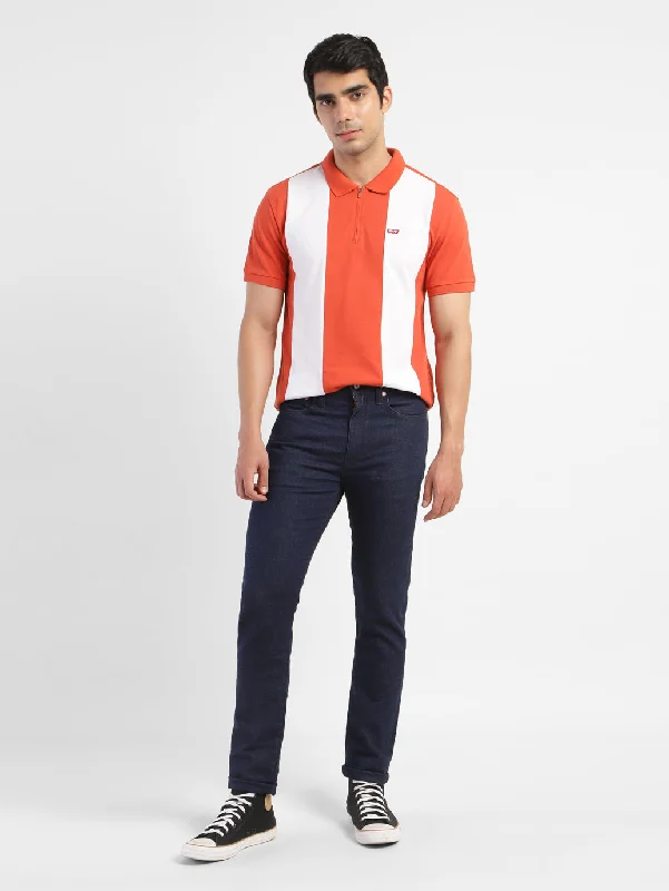 graphic tees for men -Men's Colorblock Polo T-shirt