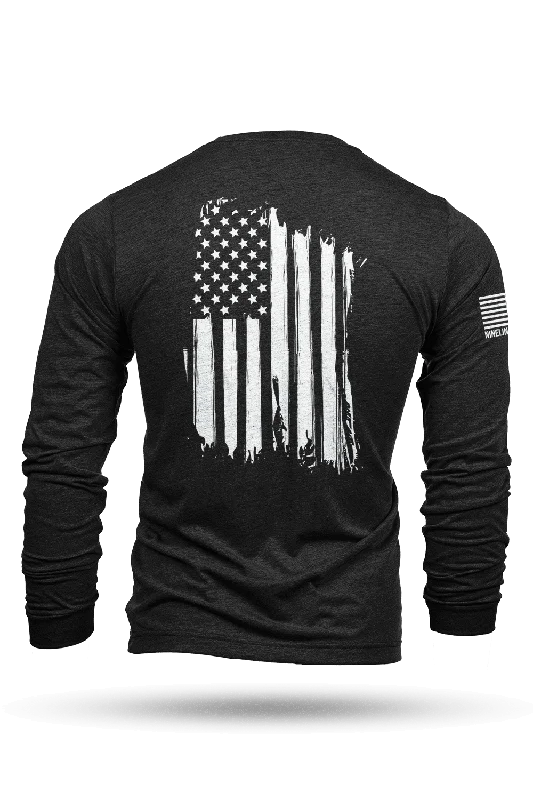 performance wear t-shirts for men -America - Long Sleeve T-Shirt