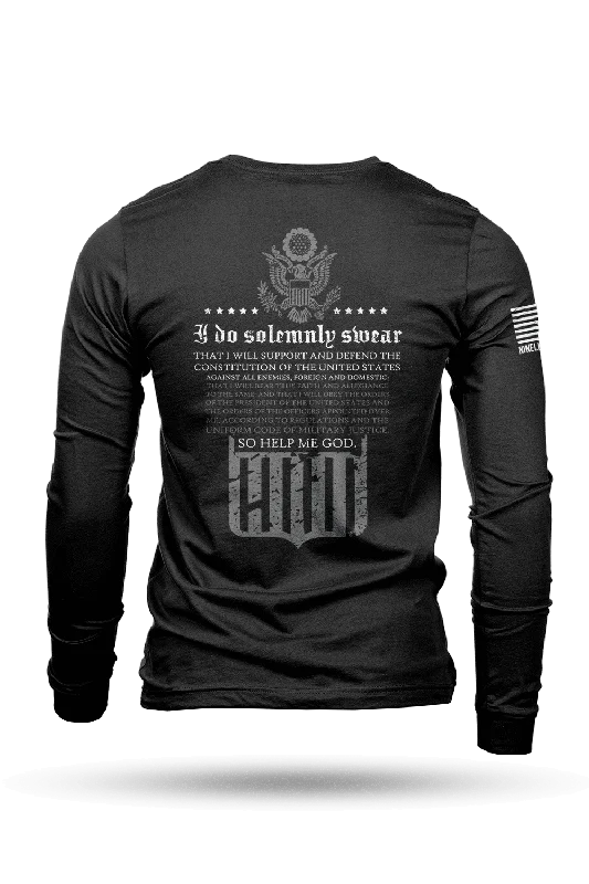 men's summer t-shirts with prints -The Oath - Long-Sleeve T-Shirt