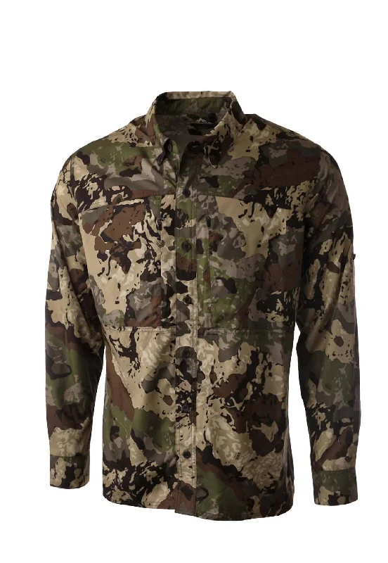 men's lightweight dress shirts -Men's Shooting Shirt Long Sleeve In Caza