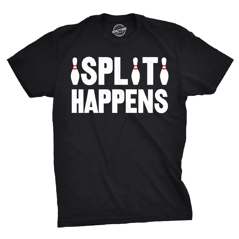 plain t-shirts for men -Split Happens Men's T Shirt