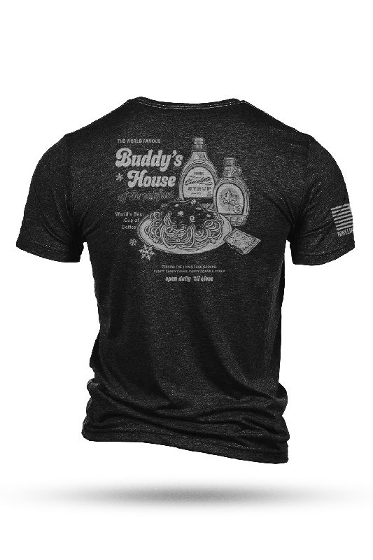 men's bold graphic tees -Buddy's House of Breakfast - Men's Tri-Blend T-Shirt