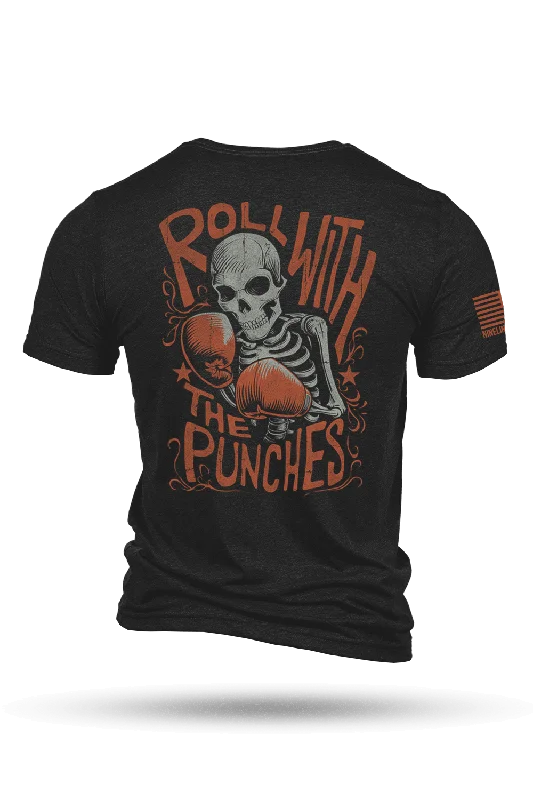 men's crewneck graphic t-shirts -Roll with the Punches - T-Shirt