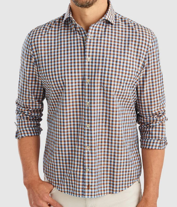 men's printed shirts -Men's Wooster Hangin Out Button Down Shirt In Havana