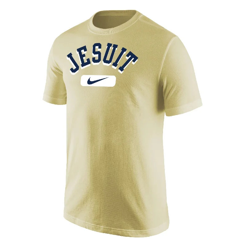 men's crew neck printed t-shirts -Nike Core Gold Jesuit Tee