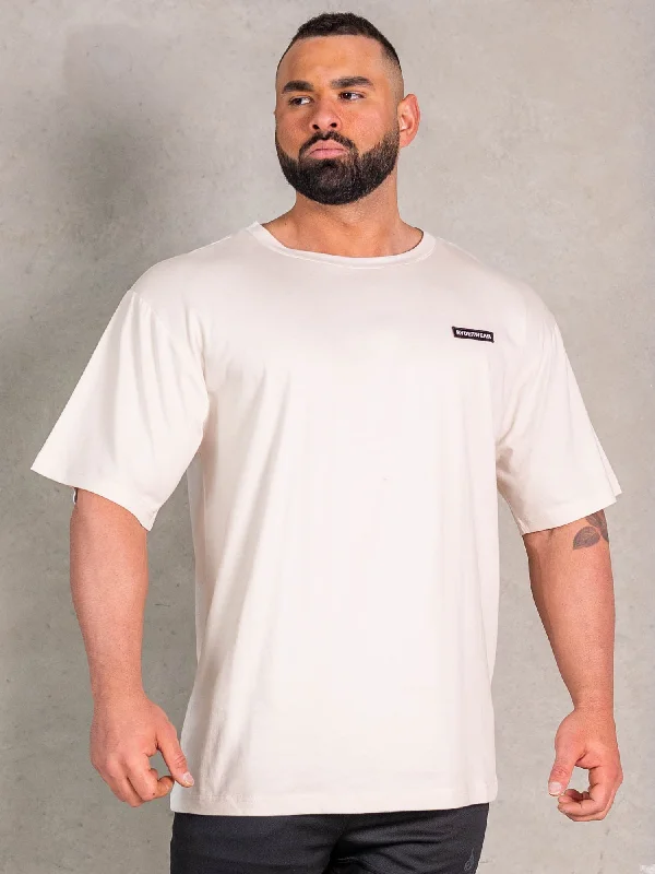 men's casual summer t-shirts -NRG Oversized T-Shirt - Oat