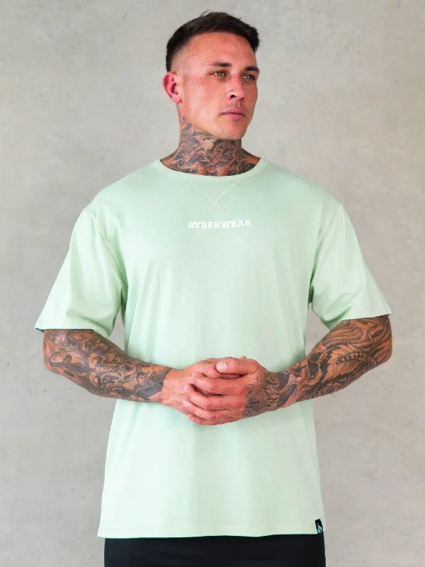 men's oversized graphic t-shirts -Octane T-Shirt - Mint