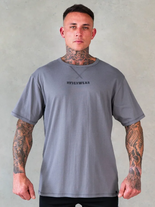 men's fashion t-shirts -Octane T-Shirt - Steel Grey