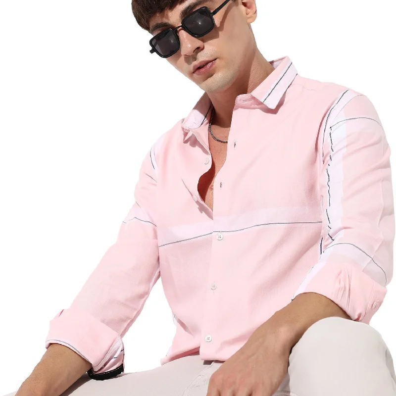 men's high-performance shirts -Pastel Striped Shirt