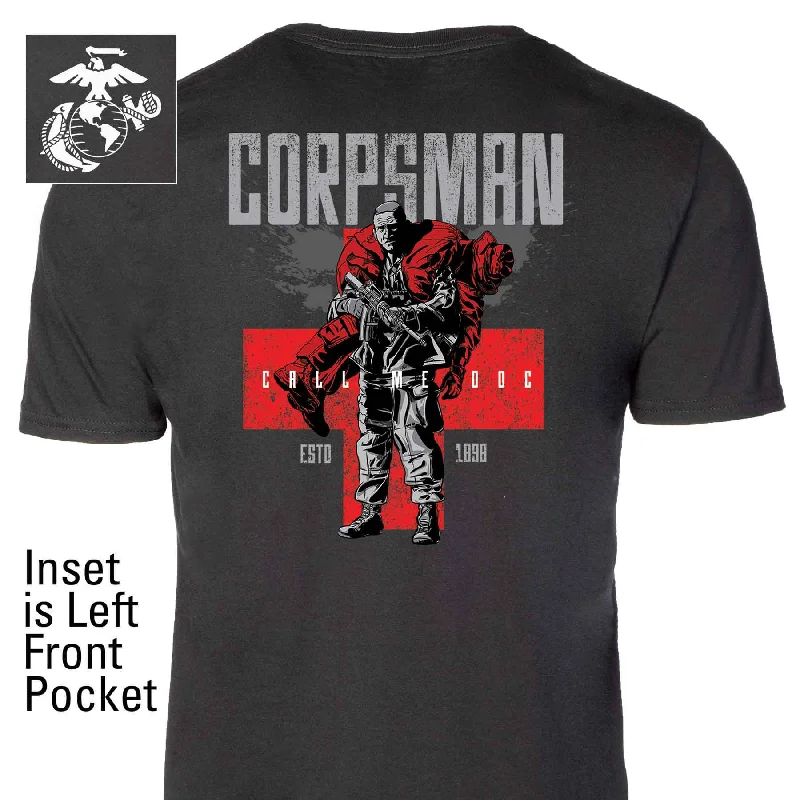 men's black t-shirts -Corpsman Pocket T-shirt