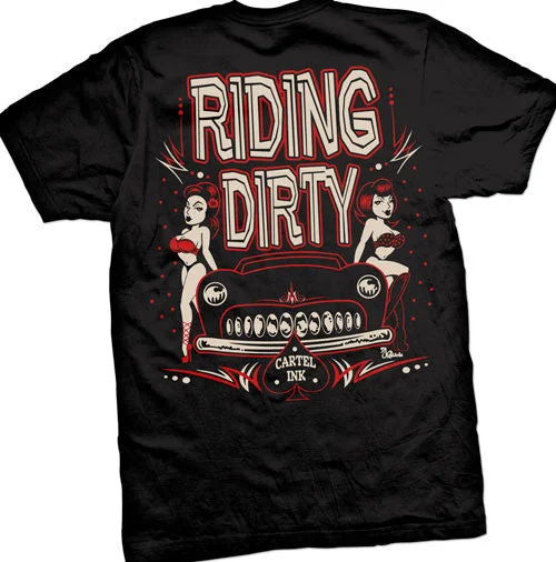 men's oversized graphic tees -Riding Dirty Men's T-Shirt