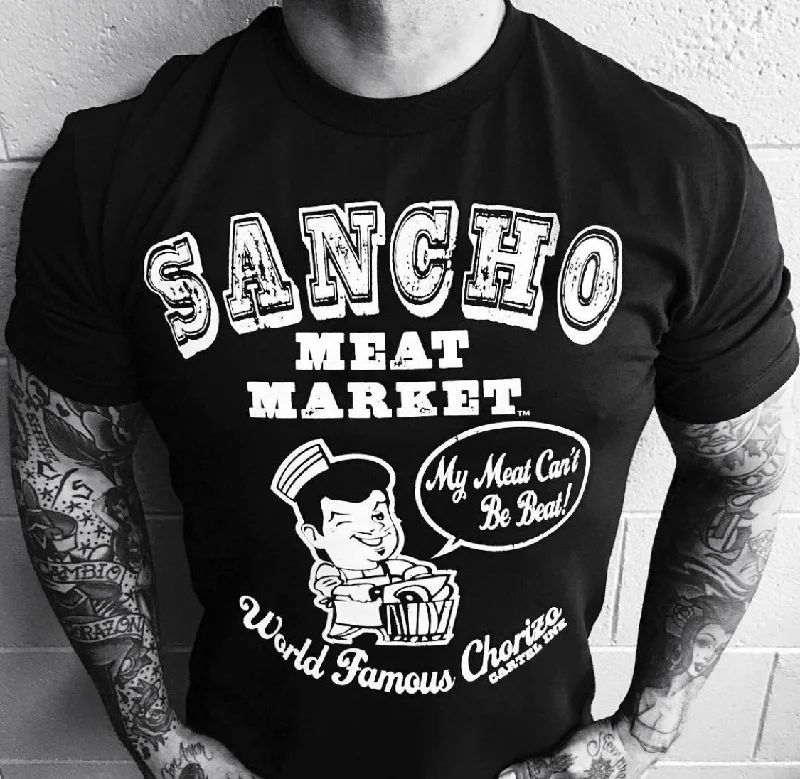 breathable t-shirts for men -Sancho Meat Market Men's T-Shirt