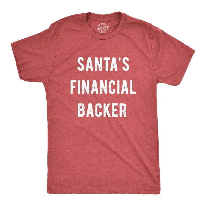 performance t-shirts for men -Santa's Financial Backer Men's T Shirt