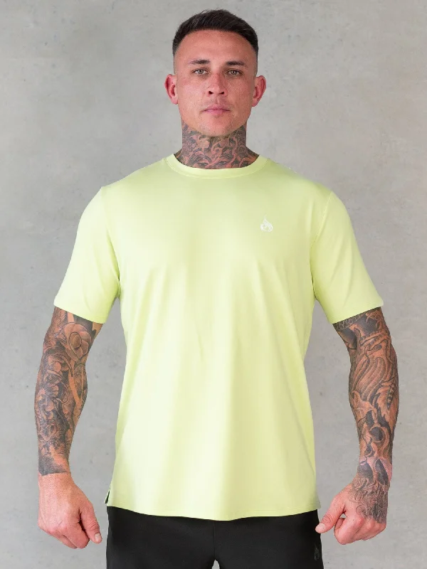 casual t-shirts for men -Soft Tech T-Shirt - Lime Marl