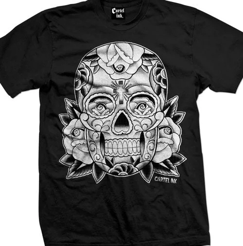 men's lightweight t-shirts -Sugar Skull Men's T-Shirt