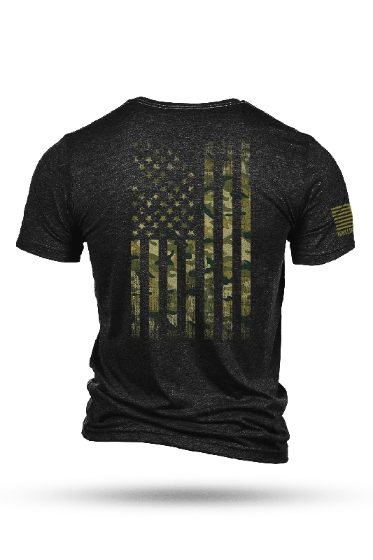 men's fashion-forward t-shirts -American Camo - T-Shirt