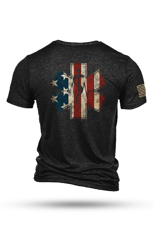 vibrant printed t-shirts for men -EMS Flag - T-Shirt