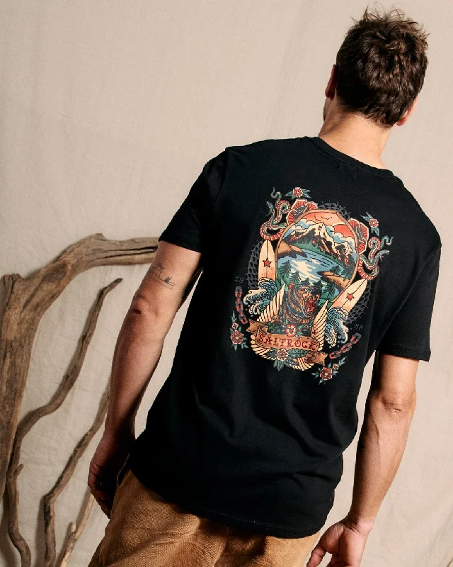 classic t-shirts for men -Tattoo Bear 2 - Mens T-Shirt - Black