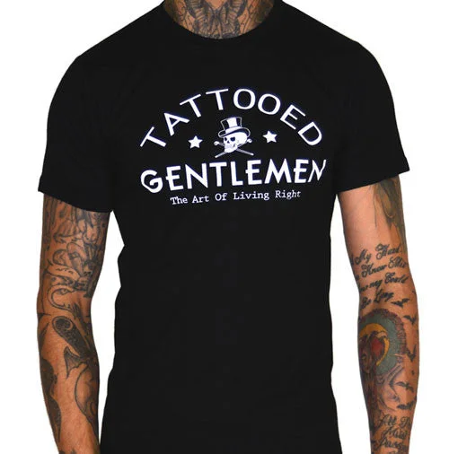 men's cotton t-shirts for sports -Tattooed Gentlemen Men's T-Shirt