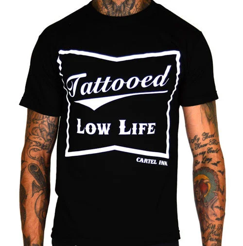 performance t-shirts for men -Tattooed Low Life Men's T-Shirt