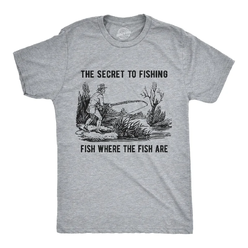 men's lightweight t-shirts -The Secret To Fishing Men's T Shirt