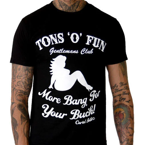 men's t-shirts with funny prints -Tons o' Fun Men's T-Shirt