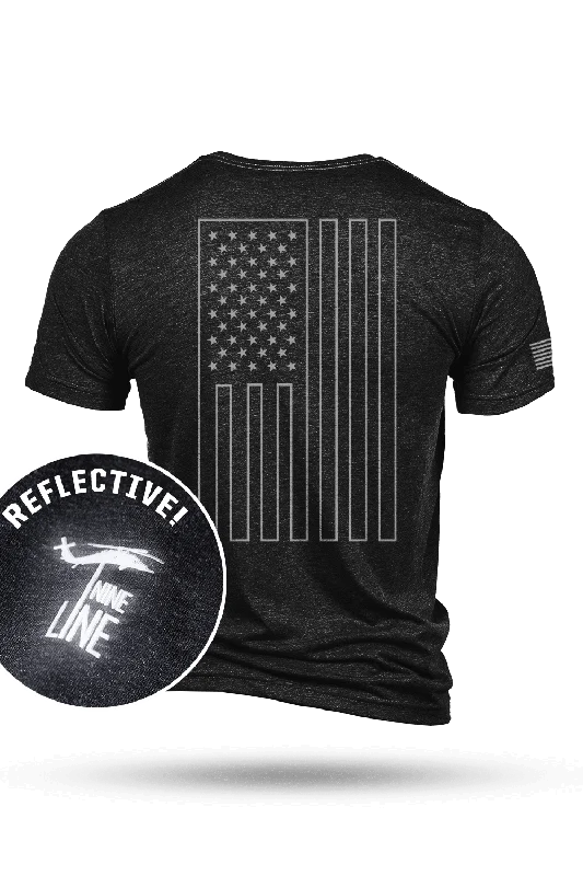 eco-conscious t-shirts for men -Reflective Core America - Athletic T-Shirt