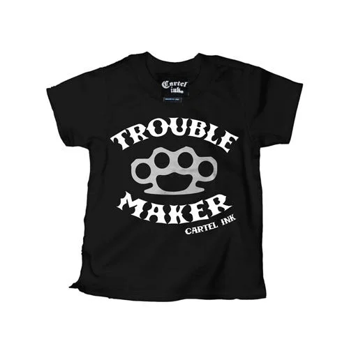 vintage graphic tees for men -Trouble Maker Kid's T-Shirt