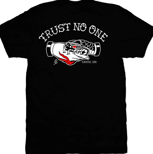 comfortable cotton t-shirts -Trust No One Men's T-Shirt