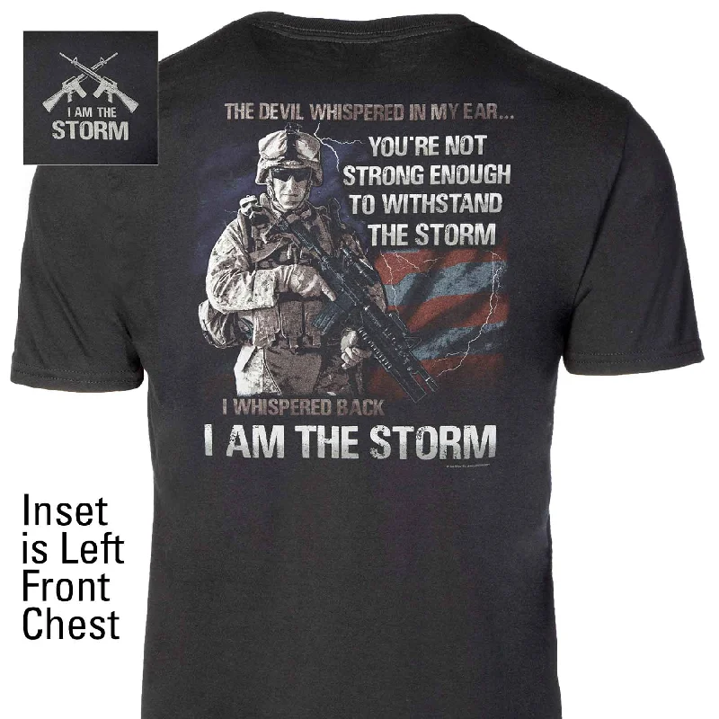 men's cotton t-shirts for sports -I Am The Storm T-shirt