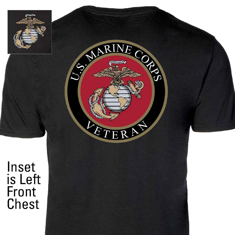 men's sports team t-shirts -Personalized Marine Corps EGA Emblem T-shirt