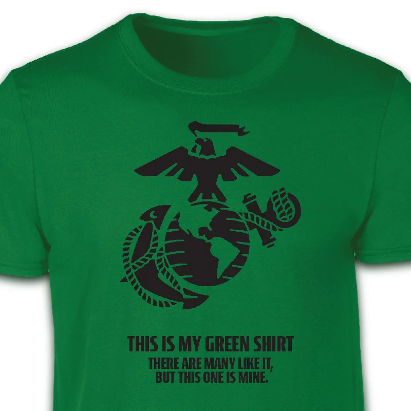 men's t-shirts with funny prints -My Green Shirt