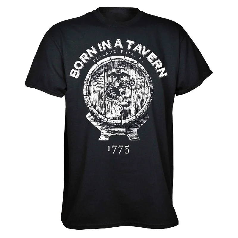 men's bold graphic tees -Born In A Tavern T-shirt