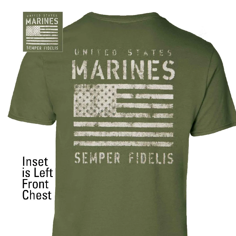 men's streetwear t-shirts -US Marines Semper Fi T-shirt