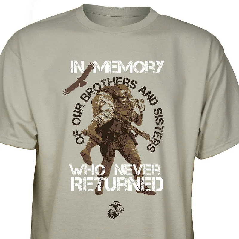 men's athletic fit t-shirts -In Memory of Who Never Returned T-shirt