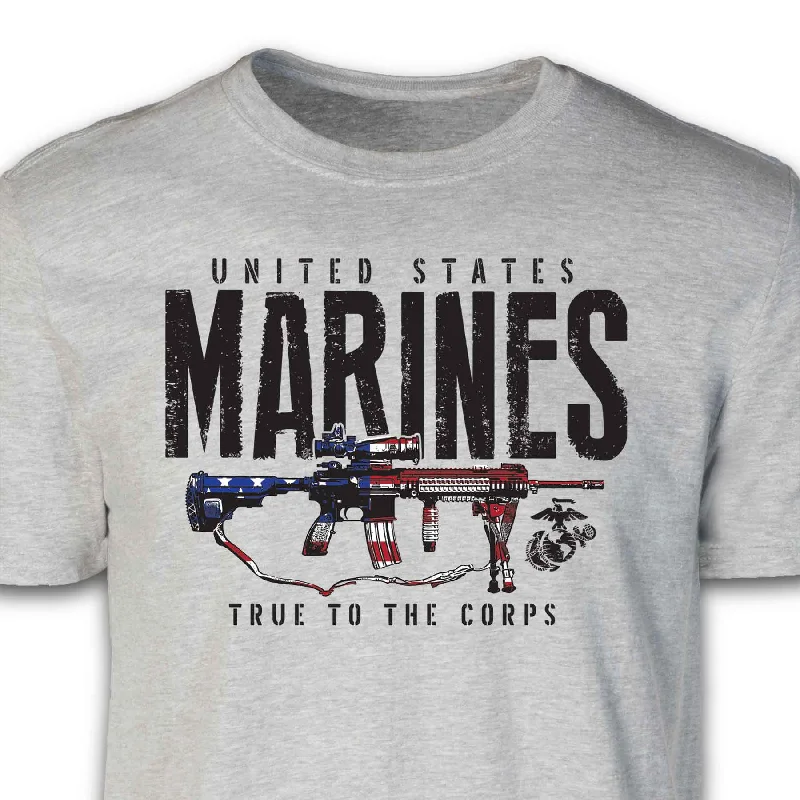 men's retro t-shirts -M27 IAR True To The Corps T-shirt