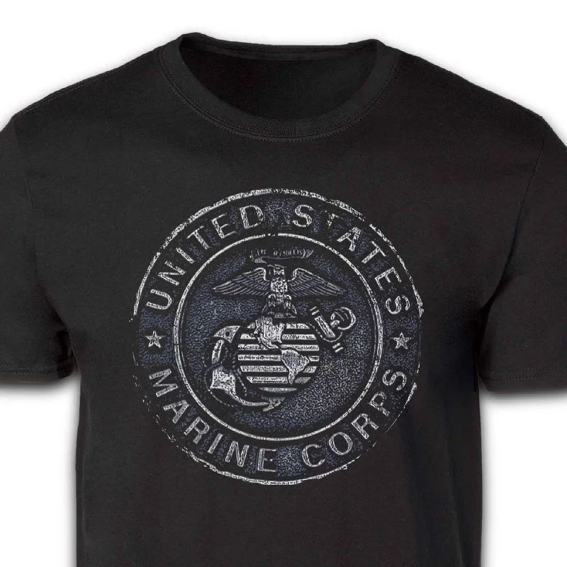 trendy printed t-shirts for men -USMC Vintage Eagle, Globe, and Anchor T-shirt