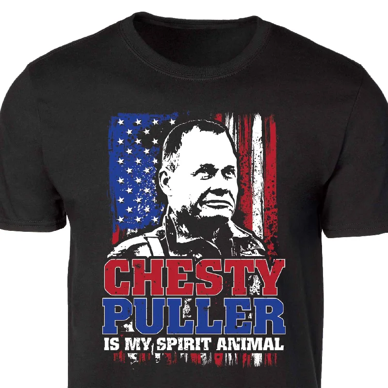 comfortable t-shirts for men -Chesty Puller Is My Spirit Animal T-shirt