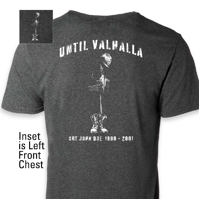 men's workout t-shirts -Until Valhalla Heathered T-shirt