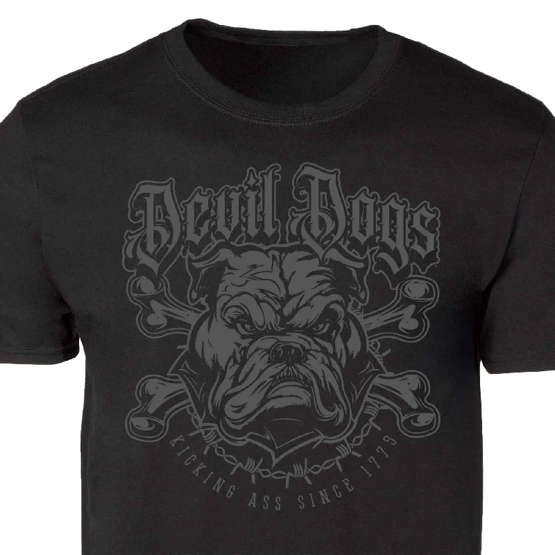 men's custom logo t-shirts -Devil Dogs Since 1775 T-shirt