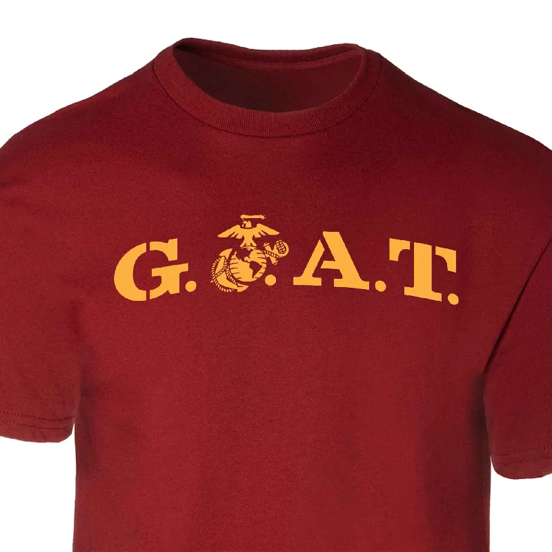 men's t-shirts with logos -USMC GOAT T-shirt